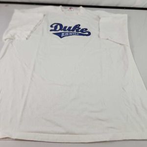 Duke Blue Devils Soffe Mens T-Shirt White Crew Neck Short Sleeve NCAA 2XL